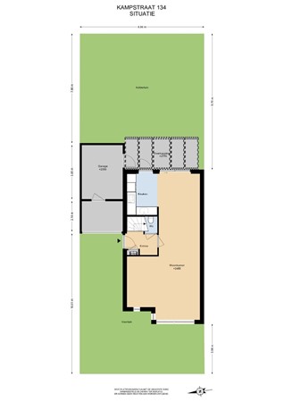Floorplan - Kampstraat 134, 6413 EG Heerlen
